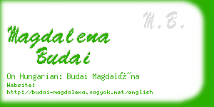 magdalena budai business card